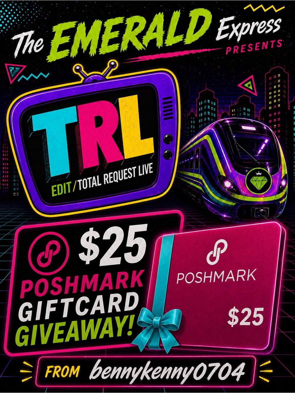 Bennykenny $25 Poshmark Gift Card Giveaway + Free Shipping!